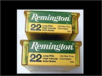 TWO BOXES OF REMINGTON 22LR AMMO - NO SHIPPING