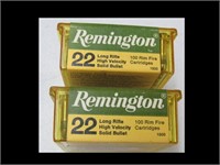 TWO BOXES OF REMINGTON 22LR AMMO - NO SHIPPING