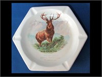 ST JACOS, ILL. ASH TRAY W/ ONE OF THEIR NATIVE ELK