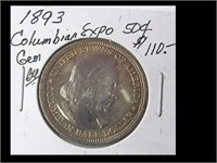 GEM BU 1893 COLUMBIAN EXPOSITION 1/2 DOLLAR
