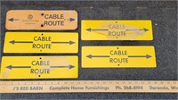 Southwest Bell Telephone Cable Route metal sign