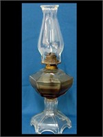 NICE PANEL GLASS KEROSENE LAMP
