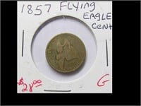 1857 FLYING EAGLE ONE CENT
