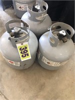 3 - 15 lb. propane tanks