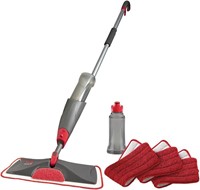 USED-Rubbermaid Reveal Spray Mop Kit