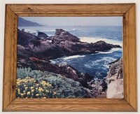 V - FRAMED SEA SCAPE ART