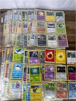 Loose Binder Pages of Pokémon Cards