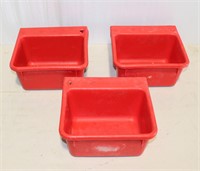 (3) Little Giant Plastic Hanging Livestock Feeders