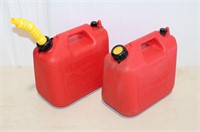 (2) Poly Gas Cans