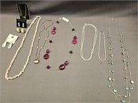 SOME VERY NICE COSTUME JEWELERY, NECKLACES AND