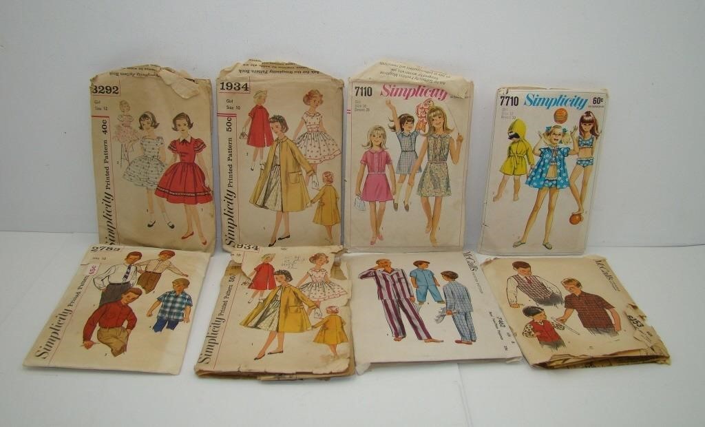Vintage Simplicity and McCall's Patterns for Boys