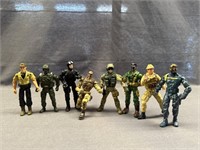 8 TOY SOLDIERS MILITARY ACTION FIGURES