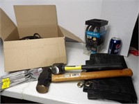 BOX OF TOOLS AND MISC