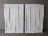 (2) Vinyl Window Shutters - 36" x 55"