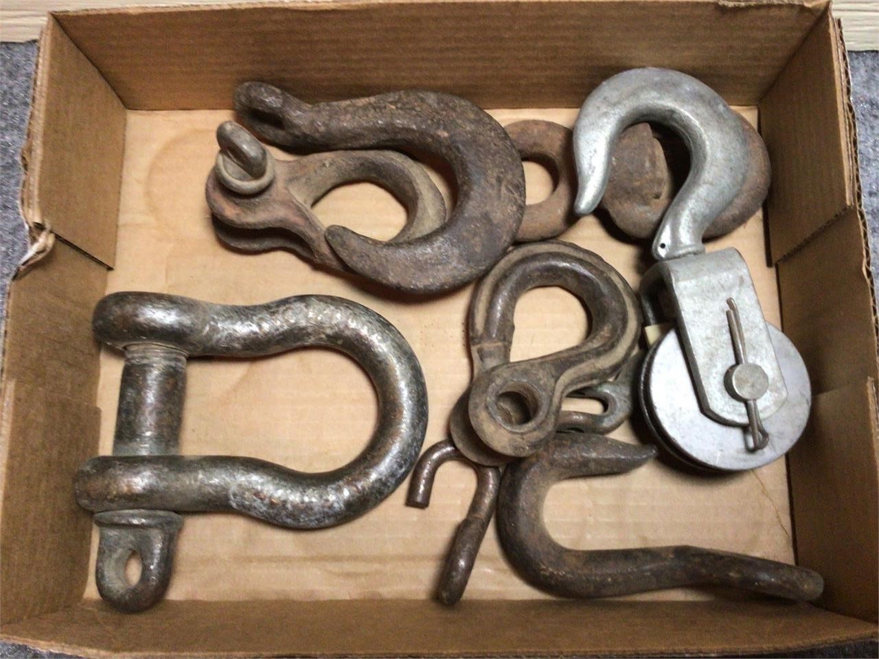 Group of Shackles and Hooks
