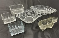 Collection of Clear Glass Pieces incl. Scotty Dog