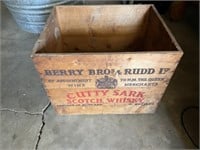 Wood crate. Barry brothers and Rudd Cutty Sark