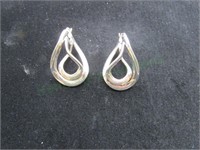 950 Milor Italy 3D Stering Silver Earings.