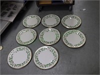 8 Lenox Dimension Collection Holiday Dinner Plates