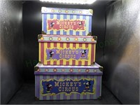 Disney Mickey's Circus 3 Nesting Storage Boxes