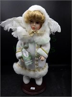 Santa's Workshop Porcelain & Fabric Angel