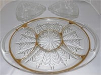 Glass Serving Tray and Dishes