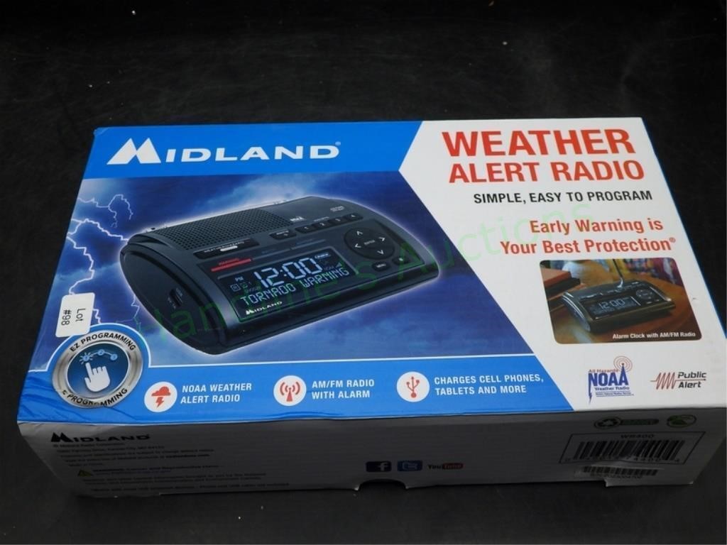 Midland Weather Alert Radio NOAA WR400 IOB