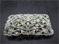 Very Vintage Rectangular Rhinestone Brooch