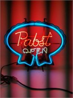 Pabst Blue Ribbon Open Neon Advertising Sign