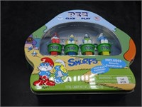 PEZ Click & Play The Smurfs Game & Dispensers NIB