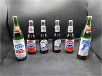 Vintage Soda Bottles Richard Petty Pepsi & 7UP