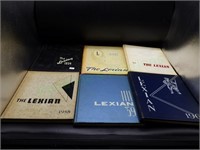 Vintage 1950's/'60's Lexian Yearbooks x 6