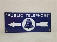 SSP Bell Systems Public Telephone Sign