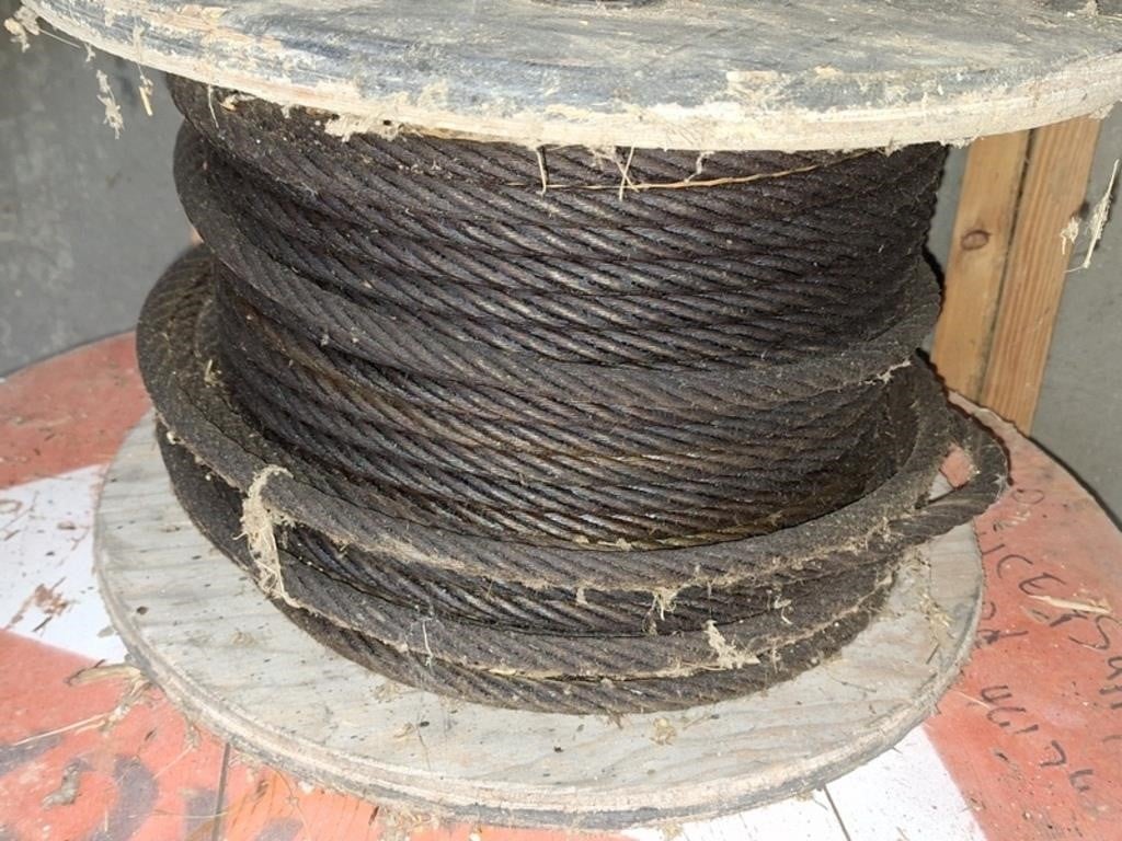 1/2" Cable On Wooden Spool