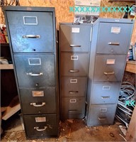 4-Drawer Metal Filing Cabinets (3)