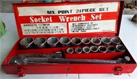 Six Point Socket Wrench Set, 3/4" Drive