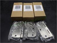 Schlage 3.5" Silver Tone Hinges 3 x 4 boxes