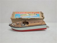 1950s NBK Motor Boat Wooden Battery Op Toy/Model B
