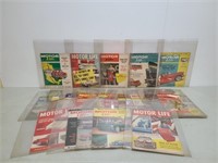 18 1950s Motor Life Magazines