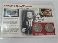 Uncirculated 1978 Kennedy Half Dollar & Stamp