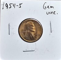 1954 S GEM UNC Lincoln Wheat Cent