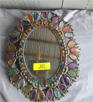 VERY COOL VINTAGE MIRROR SPECTRUM COPPER OVAL