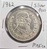 1962 Mexico 1 Silver Peso