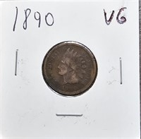 1890 VG Indian Head Cent