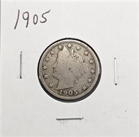 1905 Liberty V Nickel