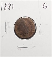 1881 G Indian Head Cent