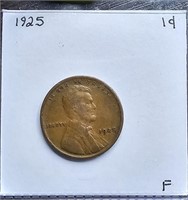 1925 F Lincoln Wheat Cent