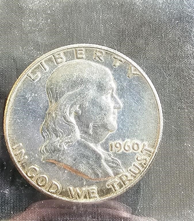 1960 Franklin Silver Half Dollar