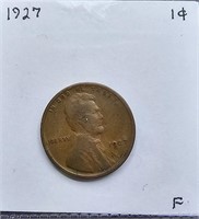 1927 F Lincoln Wheat Cent