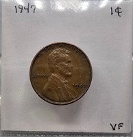1947 VF Lincoln Wheat Cent